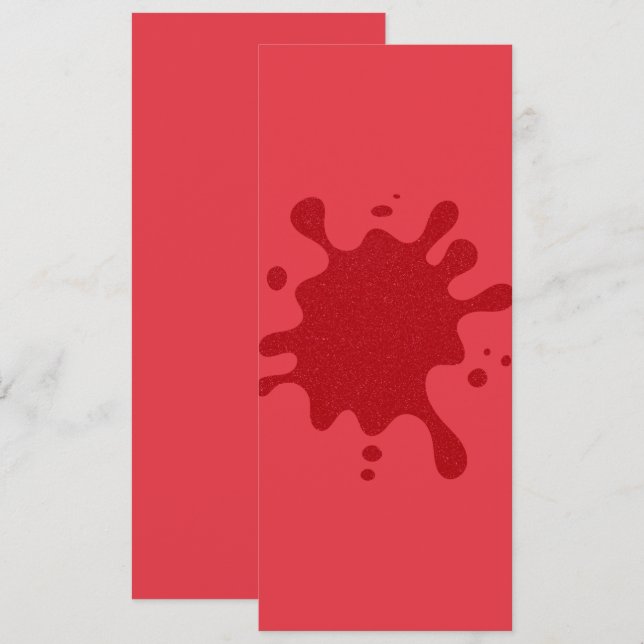 Placa plana de tomate Red Splash Personalizada (Ru (Frente/Verso)