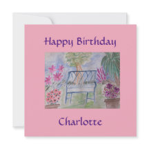 Placa plana do Bench do Jardim de Verão