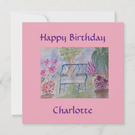 Placa plana do Bench do Jardim de Verão