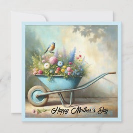 Placa plana do dia de as mães