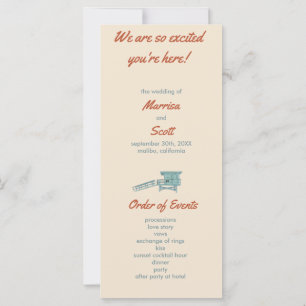 Placa Plana do Dia de Praia dos Programas