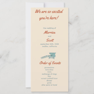 Placa Plana do Dia de Praia dos Programas