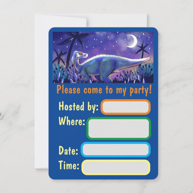 Placa plana do Dinossaur para impressão manual (Frente)