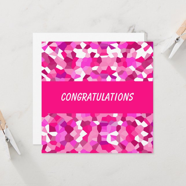 Placa plana do Mosaico Rosa (Frente/Verso In Situ)