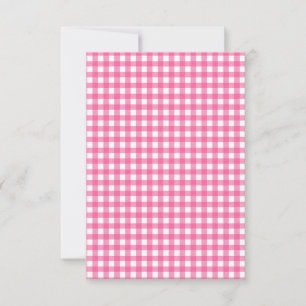 Placa plana Gingham rosa