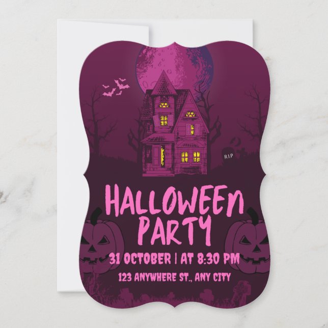 Placa plana Halloween (Frente)