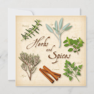 Placa plana Herbs and Spices