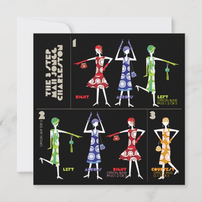 Placa plana Mah Jongg Charleston (Frente)