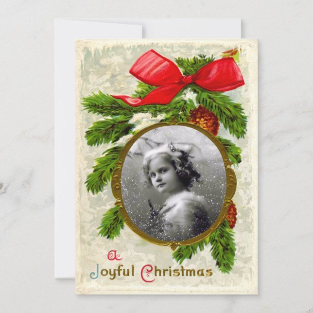 Placa plana Modelo natal vintage (Frente)