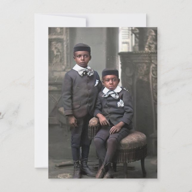 Placa plana para jovens Black Boys (Frente)