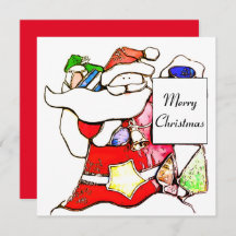 Placa plana para Papais noeis de Natal Feliz