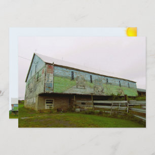 Placa plana pintada em celeiro