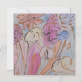 Placa plana plana abstrato Pastel
