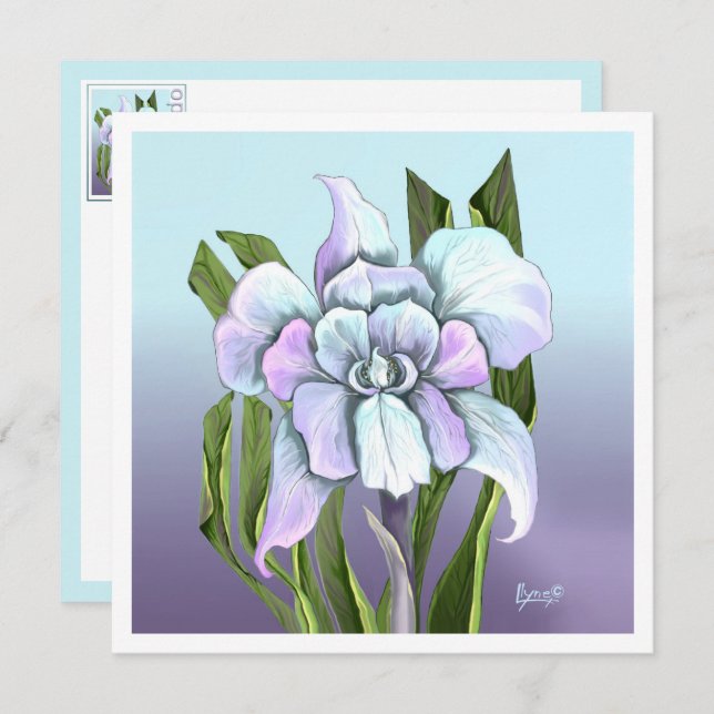 Placa plana Smeraldo Flor (Frente/Verso)