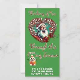 Placa plana Triste para Papais noeis Felizes (de 1