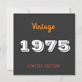 Placa plana Vintage 1975 50th Limited Edition