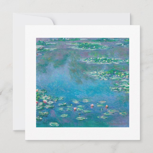 PLACA PLANA: "WATERLILILILIES" POR MONET (Frente)