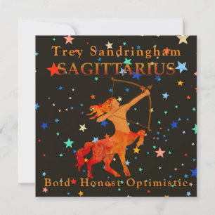 Placa plana Zodiac Personalizada Sagittarius