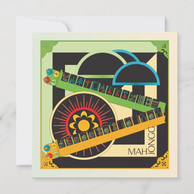 Placa Plano Whine Mah Jongg Limerick (Frente)