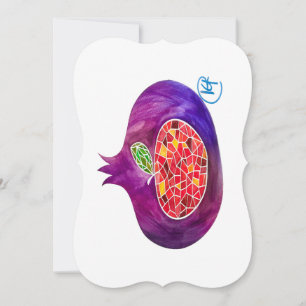 Placa Pomegranate Apple Rosh Hashana