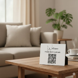 Placa Por Favor, Aproveite O Nosso Wifi | WIFI Boas-vind