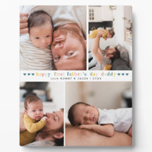 Primeiro Dia de os pais | 4 Palha de colagem de fo