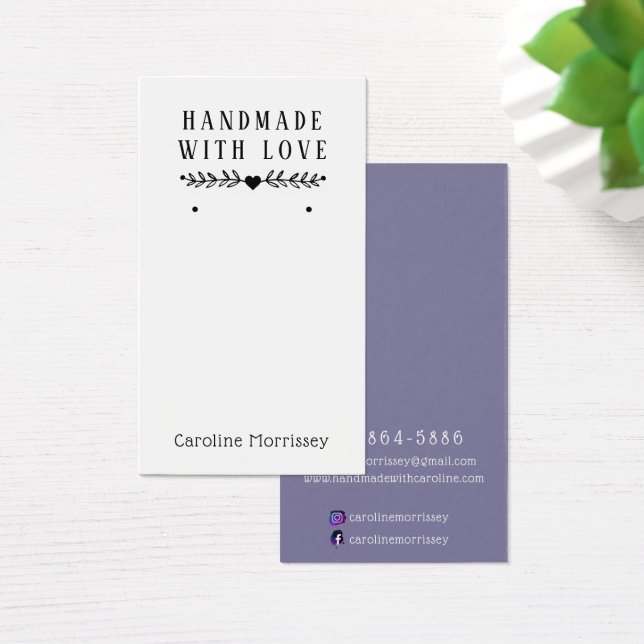 Placa púrpura para exibição de ouvidos simples (Mesa)