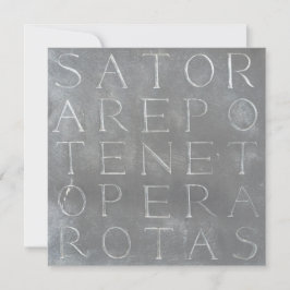 Placa Quadrada de Rotas do Sator