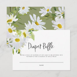 Placa Raffle de Fralda de margarida branca