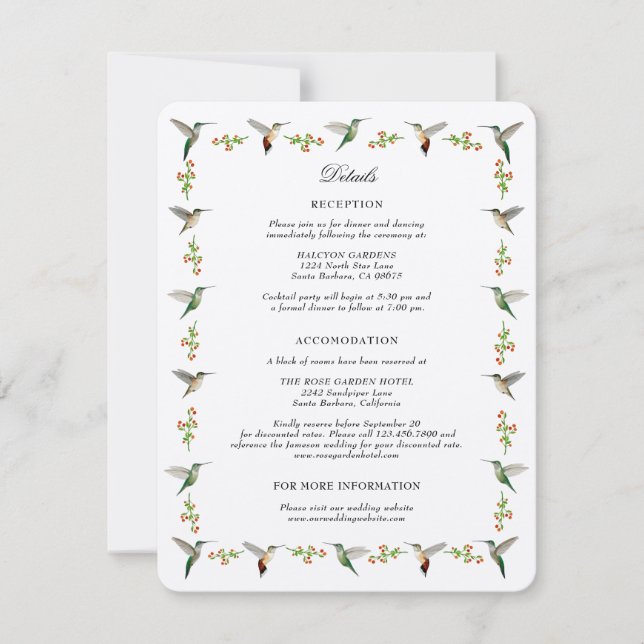 Placa receptáculo de beija-flor (Frente)