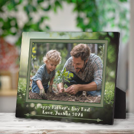 Placa Recordação de Família de uma Foto do Verão