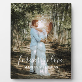 Placa Retrato personalizado de caligrafia moderna