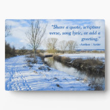 Riverside English Winter Walk - Personalizado