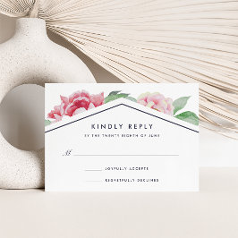 Placa RSVP Antiguada Peony | Branco