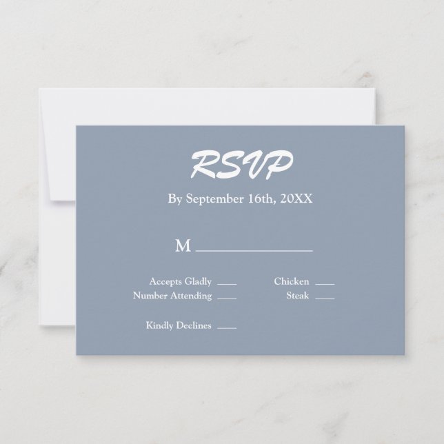 Placa RSVP Azul (Frente)