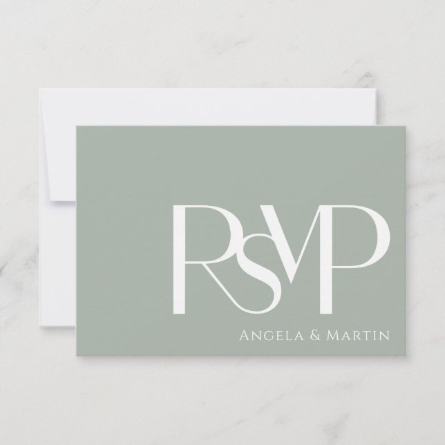 Placa RSVP Branca de Dosagem Minimalista (Frente)