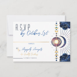 Placa RSVP Branca de Fase Celestial