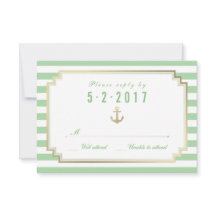 Placa RSVP Branca de Mint Personalizada na moda
