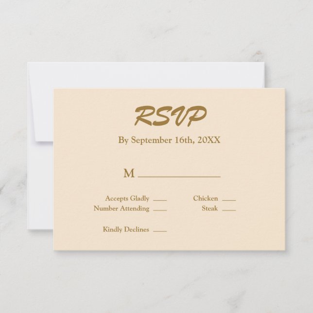 Placa RSVP Champagne (Frente)