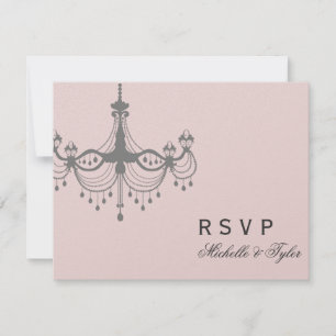 Placa RSVP Chandelier Silver e Blush