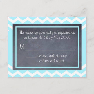 Placa RSVP Chevron Teal