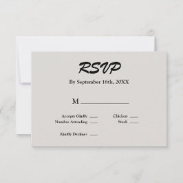 Placa RSVP cinza