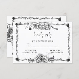 Placa RSVP Crônica desenhada pela Mão Gótica