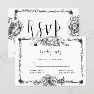 Placa RSVP Crônica desenhada pela Mão Gótica
