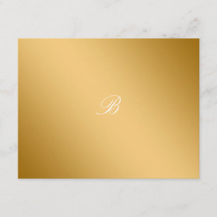 Placa RSVP de 311-Ouro diVine White Delight