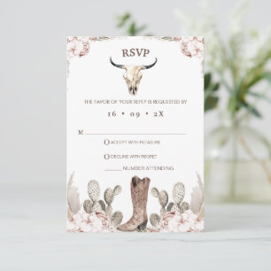 Placa RSVP de aniversário de 21 anos do Boho Flora