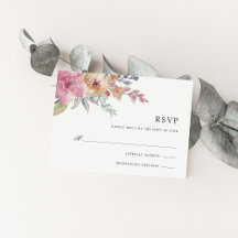 Placa RSVP de Blooms pintada