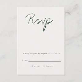 Placa RSVP de Caligrafia Moderna