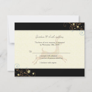 Placa RSVP de Casamento das Ilhas Caribe