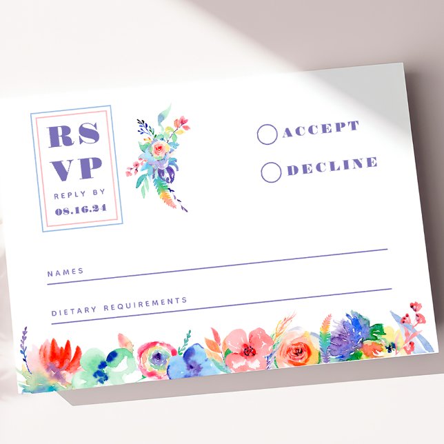 Placa RSVP de Casamento de Arco FLoral LGBTQ Moder (Criador carregado)